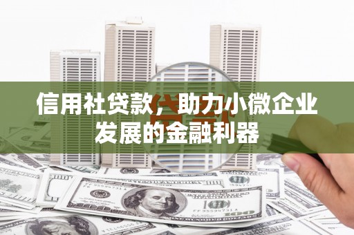 二连浩特信用社贷款，助力小微企业发展的金融利器