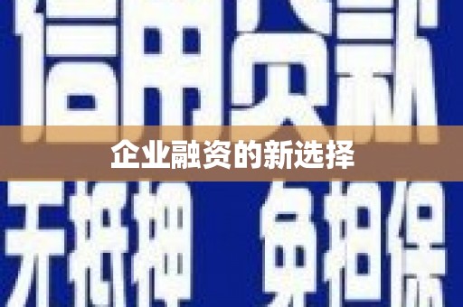二连浩特企业融资的新选择