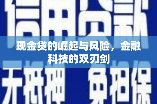 二连浩特现金贷的崛起与风险，金融科技的双刃剑
